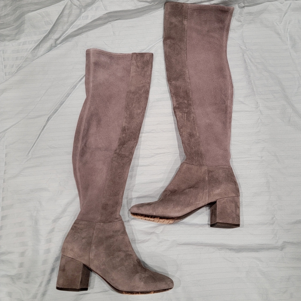 Cole Haan - Grey Suede Over the Knee Boots - Size 5
